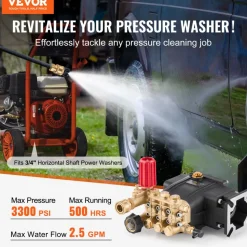 VEVOR Pressure Washer Pump, 3/4