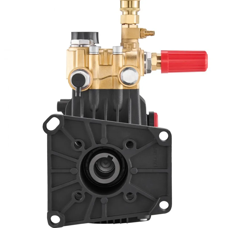 VEVOR Pressure Washer Pump, 1" Shaft Horizontal Triplex Plunger, 4400 PSI, 4.4GPM, Replacement Power Washer Pumps Kit with 5 Nozzles, Compatible with Simpson MorFlex 40224, 40225, 40226, Santoprene