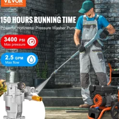 VEVOR Pressure Washer Pump, 3/4