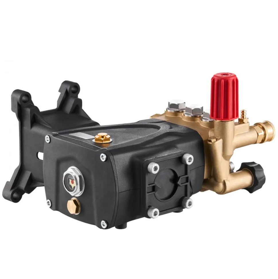VEVOR Pressure Washer Pump, 1" Shaft Horizontal Triplex Plunger, 4000 PSI, 4.0GPM, Replacement Power Washer Pumps Kit with Hardware, Compatible with Simpson MorFlex 40224, 40225, 40226, Santoprene