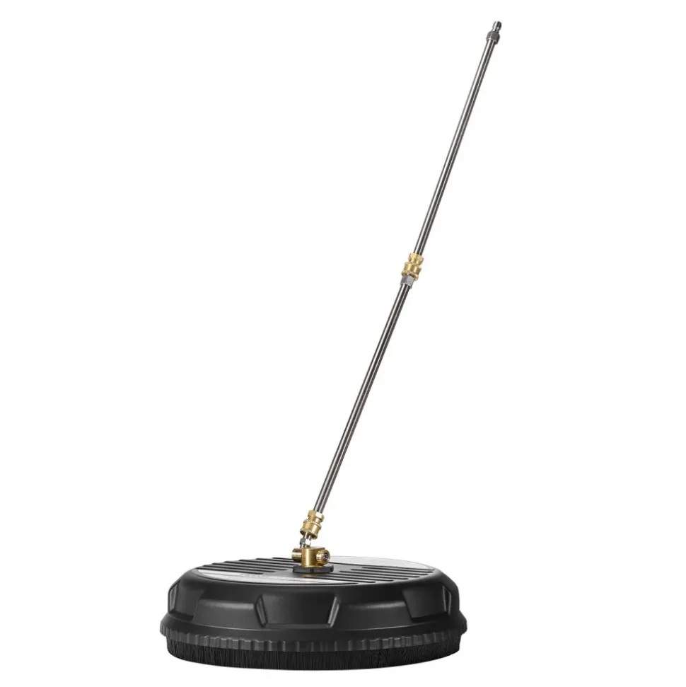 VEVOR 15" Pressure Washer Surface Cleaner, 4000 Max PSI, 1/4 Quick Connector, 2 Spray Nozzles, 2 Extended Wands for Driveway, Sidewalk, Patio, Deck