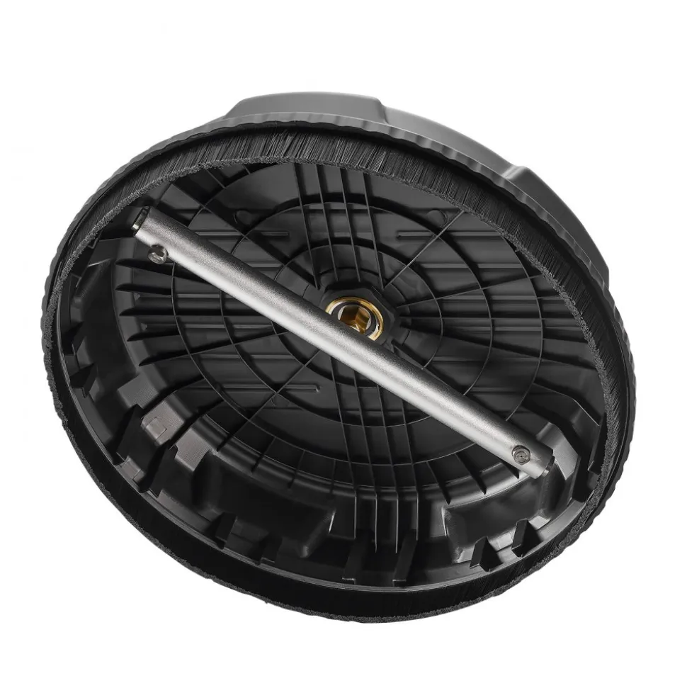 VEVOR 15" Pressure Washer Surface Cleaner, 4000 Max PSI, 1/4 Quick Connector, 2 Spray Nozzles, 2 Extended Wands for Driveway, Sidewalk, Patio, Deck