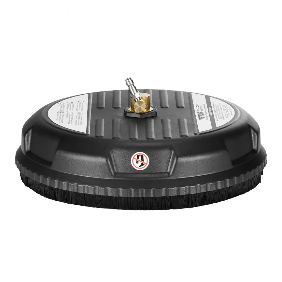 VEVOR 16.5" Pressure Washer Surface Cleaner, Raised Handle, Stainless Steel, Power Washer Attachment with Wheels for Concrete, Patio, Sidewalk, Deck, Driveway, Floor, 4000 Max PSI, 3/8 Quick Connector