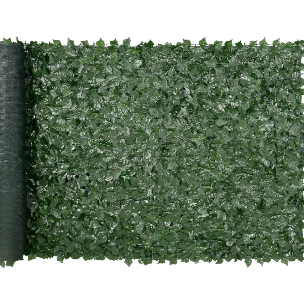 VEVOR Privacy Ivy Fence, 59 x 118in Artificial Green Wall Screen, Greenery Ivy Fence with Mesh Cloth Backing and Strengthened Joint, Faux Hedges Vine Leaf Decoration for Outdoor Garden, Yard, Balcony