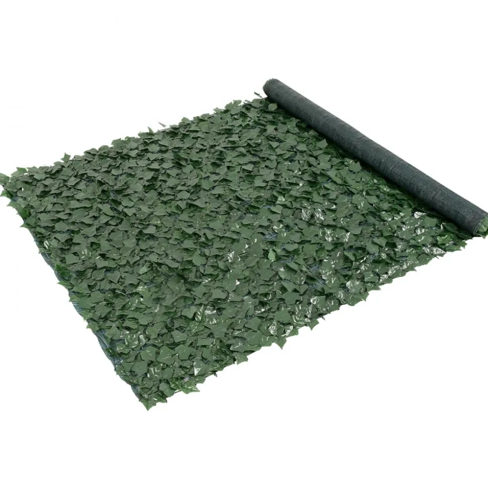 VEVOR Privacy Ivy Fence, 59 x 118in Artificial Green Wall Screen, Greenery Ivy Fence with Mesh Cloth Backing and Strengthened Joint, Faux Hedges Vine Leaf Decoration for Outdoor Garden, Yard, Balcony