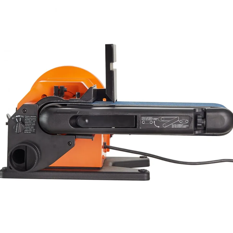 VEVOR Professional Belt Sander, 6" Disc Sander and 4 x 36 in. Belt Sander with 5A Induction Motor Cast Aluminum Worktable for Woodworking, Metalworking