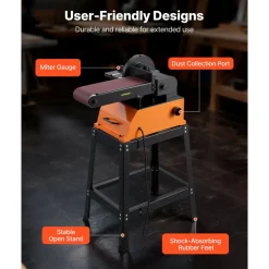 VEVOR Professional Belt Sander with Stand, 9