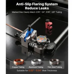 VEVOR Professional Brake Line Flaring Tool, 45 & 37 Degree Double Flare Bubble Flare Tool Kit for 3/16