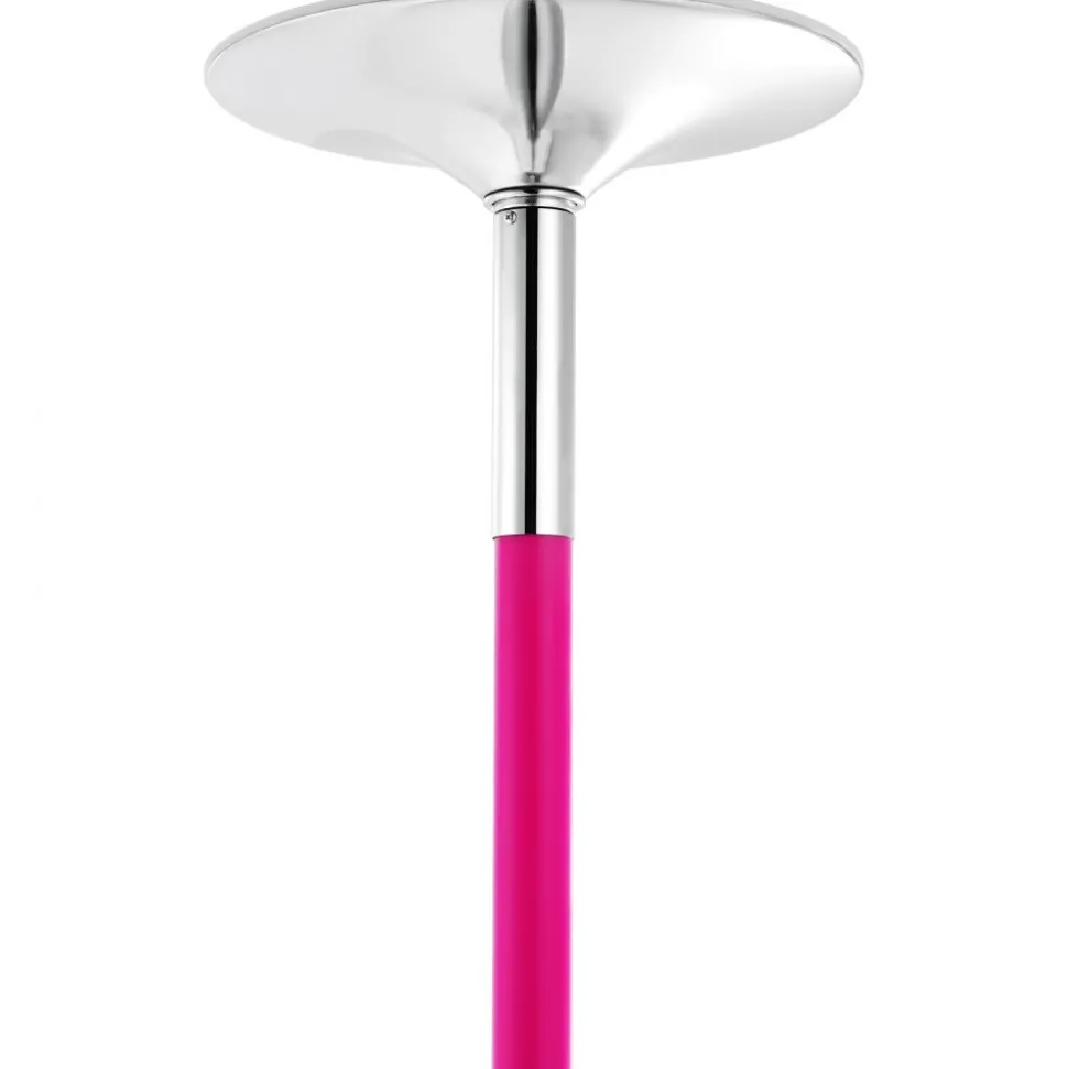 VEVOR Professional Dancing Pole, Spinning Static Dancing Pole Kit, Portable Removable Pole, 40mm Heavy-Duty Stainless Steel Pole, Height Adjustable Fitness Pole, for Exercise Home Club Gym, Pink