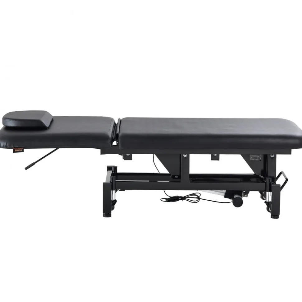 VEVOR Professional Electric Lift Massage Table, 0-45° Adjustable Backrest Medical Table Beauty Bed, Height Adjustable Tattoo Spa Table on Wheels, Electric Massage Table with Headrest, 550LBS
