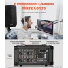 VEVOR Professional PA System, 800W Powered, Sound System Set with 6 Channel Mixer, Dual Speakers, Wireless Bluetooth, Microphone, Compact Stands, USB SD XLR Inputs, Remote Control, for DJs Events