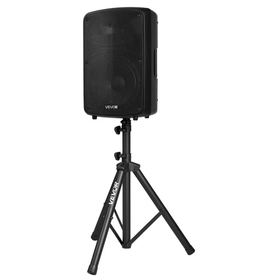 VEVOR Professional PA System, 800W Powered, Sound System Set with 6 Channel Mixer, Dual Speakers, Wireless Bluetooth, Microphone, Compact Stands, USB SD XLR Inputs, Remote Control, for DJs Events