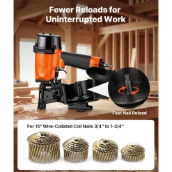 VEVOR Professional Roofing Nailer CN45N, 3/4