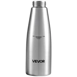 VEVOR Professional 304 Stainless Steel Whipped Cream Dispenser 1000ml, Leak-Free Whipped Cream Maker, Whip Cream Canister with 3 Decorating Nozzles & Cleaning Brush, N₂O Chargers (Not Included)