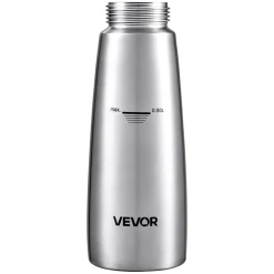 VEVOR Professional 304 Stainless Steel Whipped Cream Dispenser 500ml, Leak-Free Whipped Cream Maker, Whip Cream Canister with 3 Decorating Nozzles & Cleaning Brush, Nâ‚‚O Chargers (Not Included)