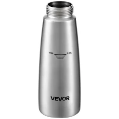 VEVOR Professional 304 Stainless Steel Whipped Cream Dispenser 500ml, Leak-Free Whipped Cream Maker, Whip Cream Canister with 3 Decorating Nozzles & Cleaning Brush, N₂O Chargers (Not Included)