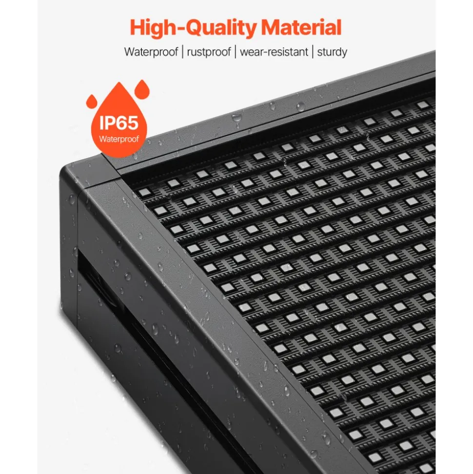 VEVOR Programmable LED Sign, P10 Full Color Flexible Digital Scrolling Panel, DIY Custom Text Pattern GIF Display Board, Bluetooth APP Control Message Shop Sign for Store Business Advertising, 40x14 in