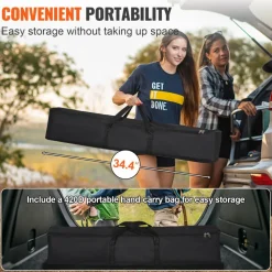 VEVOR Projector Screen with Stand, 150 inch 16:9 4K 1080 HD Outdoor Movie Screen with Stand, Wrinkle-Free Projection Screen with Tripods and Carry Bag, for Home Theater Cinema Backyard Movie Night