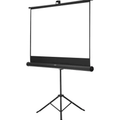 VEVOR Projector Screen with Stand, 60 Inch 160° Wide Angle Indoor Outdoor Projection Screen, 16:9 4K HD Wrinkleless Portable Tripod Screens with Carry Bag, for Movie Home Theater Office Presentation