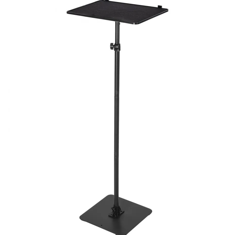 VEVOR Projector Stand, Projector Floor Stand with Adjustable Height 30.3 to 63.4 inch, 360° Horizontal Rotation Projectors Cart for Meetings, Outdoor Movies, Video Stand, Gimbal Mount or Tray Support