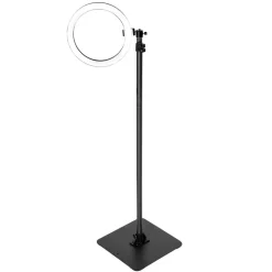 VEVOR Projector Stand, Projector Floor Stand with Adjustable Height 30.3 to 63.4 inch, 360° Horizontal Rotation Projectors Cart for Meetings, Outdoor Movies, Video Stand, Gimbal Mount or Tray Support
