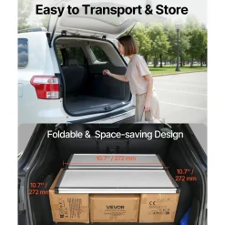 VEVOR Promotion Counter Table, Portable Tradeshow Podium Table, 30.91