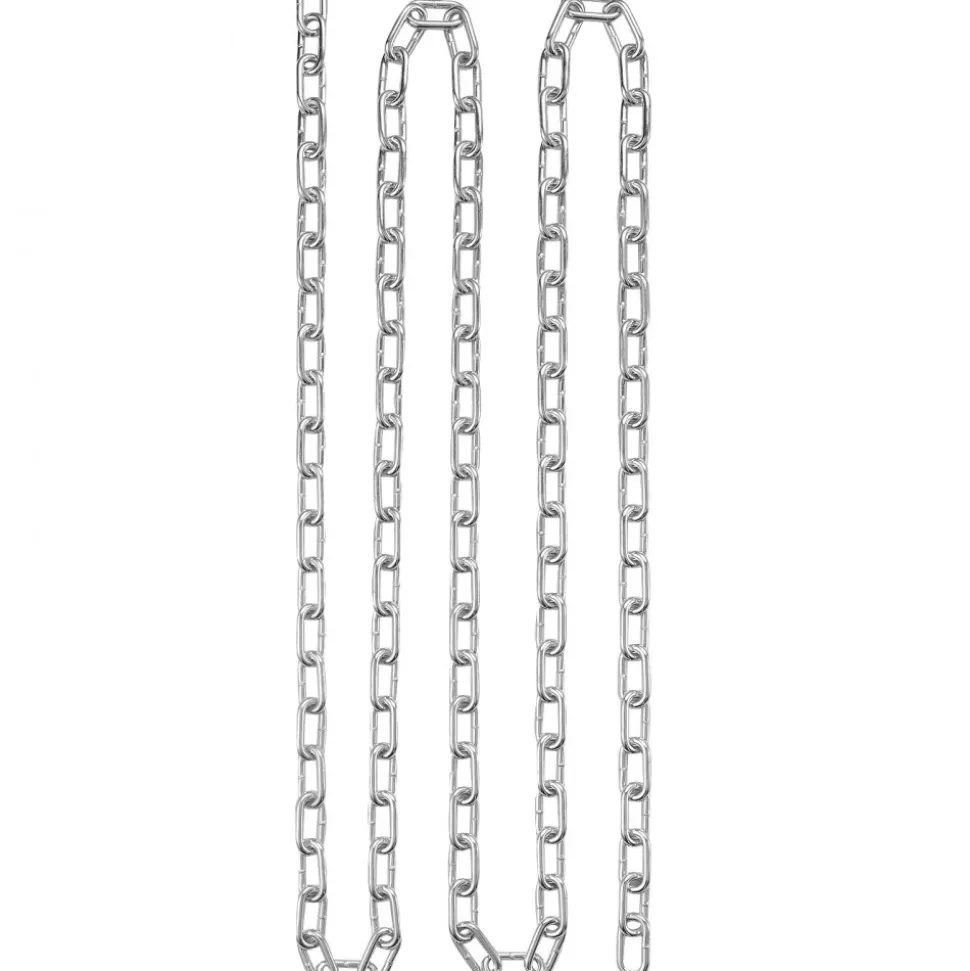 VEVOR Proof Coil Chain, 3/16" x 250', 1100 lbs Safe Working Load, Zinc Plated Proof Tested Coil Chain with Two Quick Links, Galvanized Carbon Steel Link Chain for Towing, Hanging, Camping, Pet Towing