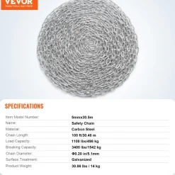 VEVOR Proof Coil Chain, 3/16