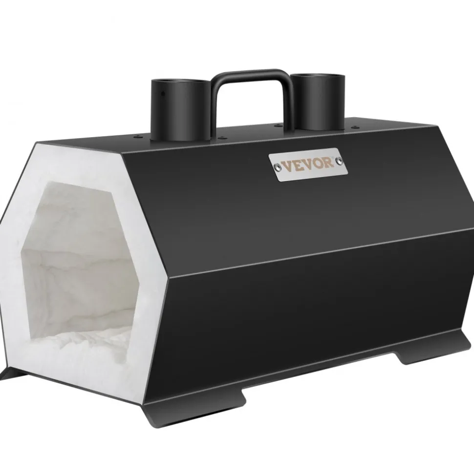 VEVOR Propane Forge Portable, Double Burner Tool and Knife Making, Large Capacity Blacksmith Farrier Forges, Mini Furnace Blacksmithing, Gas Forging Tools and Equipment, Complete Kit