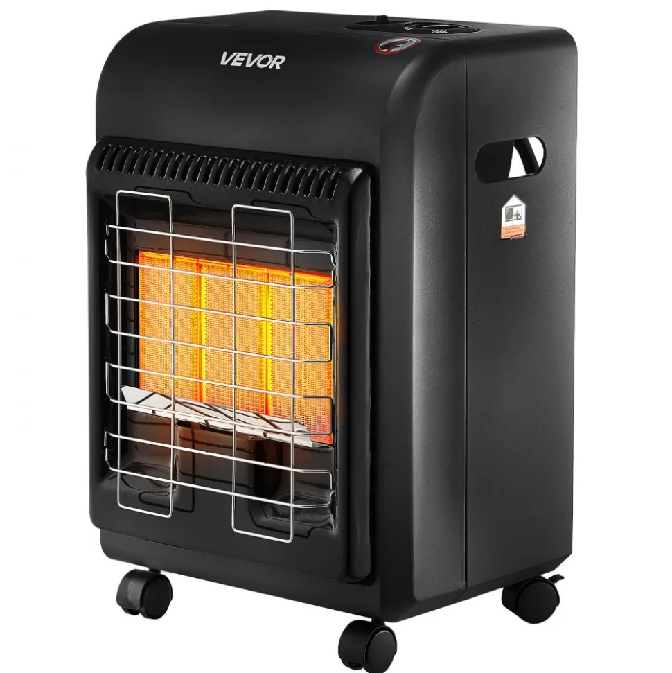 VEVOR Propane Heater, 6000 to 18000 BTU Propane Cabinet Heater with 3 Modes Temp Settings & Tip-over Protection, Garage Radiator Heat up to 450 Sq.Ft, for Camping,Garage, Patio,Indoor/Outdoor