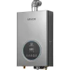 VEVOR Propane Tankless Water Heater, 4.3Gal Indoor 100000 BTU Instant Hot Water Heater, Smart Temperature Control & Clear LED Display & Multiple Security Protections for Whole House, Silver Gray
