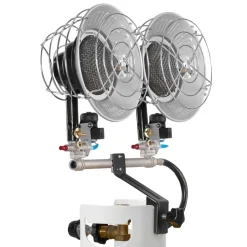 VEVOR Propane Tank Top Heater, 30000 BTU Rapid Heating 180-Degree Infrared Radiant Tank Top Gas Heater, 3 Heat Settings for Ice Fishing/ Hunting/Outdoor Work, Single Burner Square