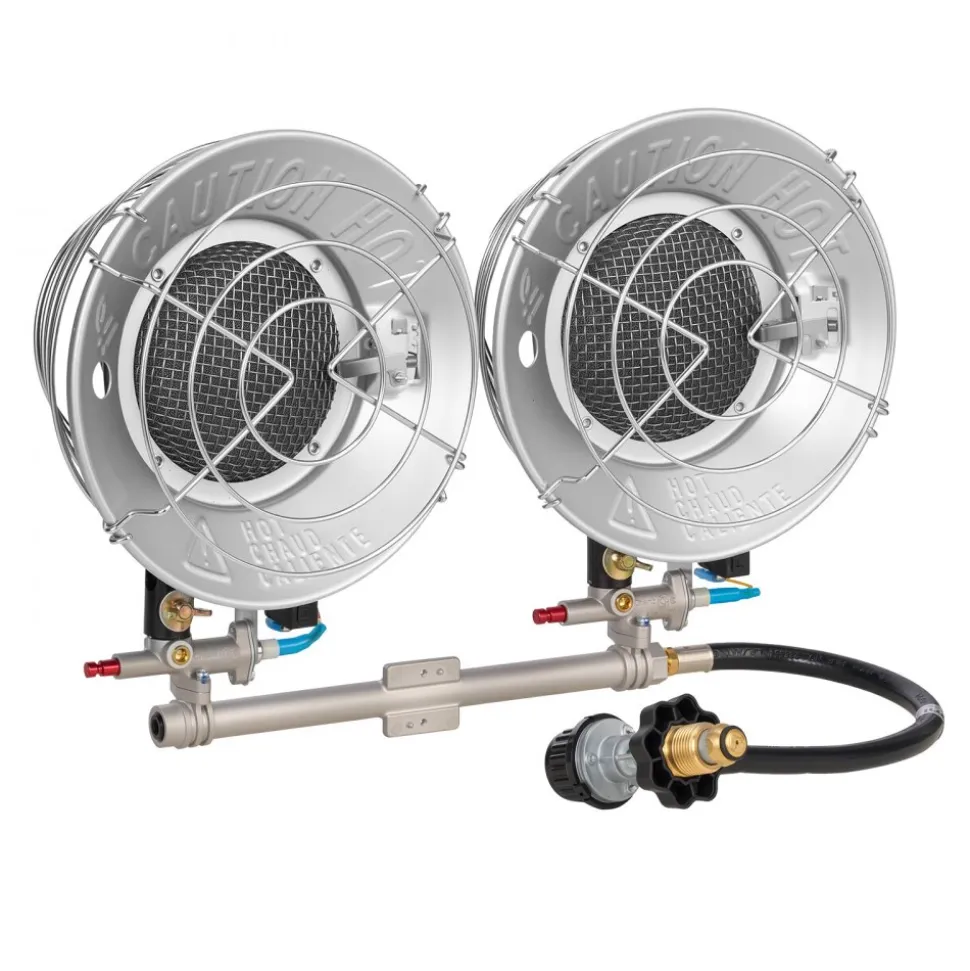 VEVOR Propane Tank Top Heater, 30000 BTU Rapid Heating 180-Degree Infrared Radiant Tank Top Gas Heater, 3 Heat Settings for Ice Fishing/ Hunting/Outdoor Work, Single Burner Square