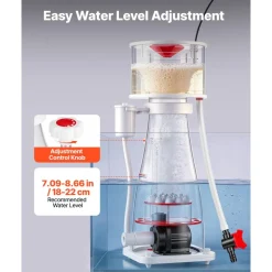 VEVOR Protein Skimmer for 132-264 Gal Saltwater Aquariums In Sump with Pump, Protein Skimmer with DC Pinwheel Pump, Adjustable Control, for 132-264 Gal Saltwater Aquarium & Reef Tank, In Sump Use Only