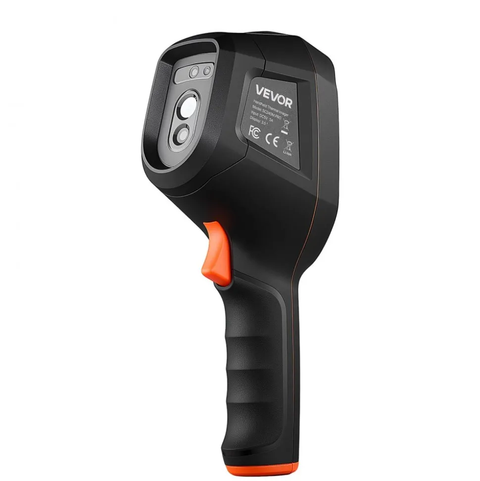 VEVOR Pro Thermal Imaging Camera, Upgraded 512 x 384 TISR Super Resolution, 3.45" LCD Infrared Thermal Imager with 2MP Visual Camera, 25HZ Refresh Rate, -4°F - 1022°F, 4 Image Modes & 7 Color Palettes