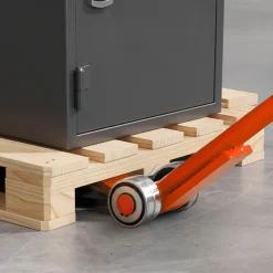 VEVOR Prylever Bar, 6600 lbs Weight Capacity, 56 Inch Carbon Steel Handle Lever Dolly, Pry Lever Bar with Wheels for Large Pallets, Heavy Items, Concrete Blocks, Heavy Duty Equipment Handling