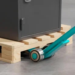 VEVOR Prylever Bar, 8818 lbs Weight Capacity, 56.5 Inch Carbon Steel Handle Lever Dolly, Pry Lever Bar with Wheels for Large Pallets, Heavy Items, Concrete Blocks, Heavy Duty Equipment Handling