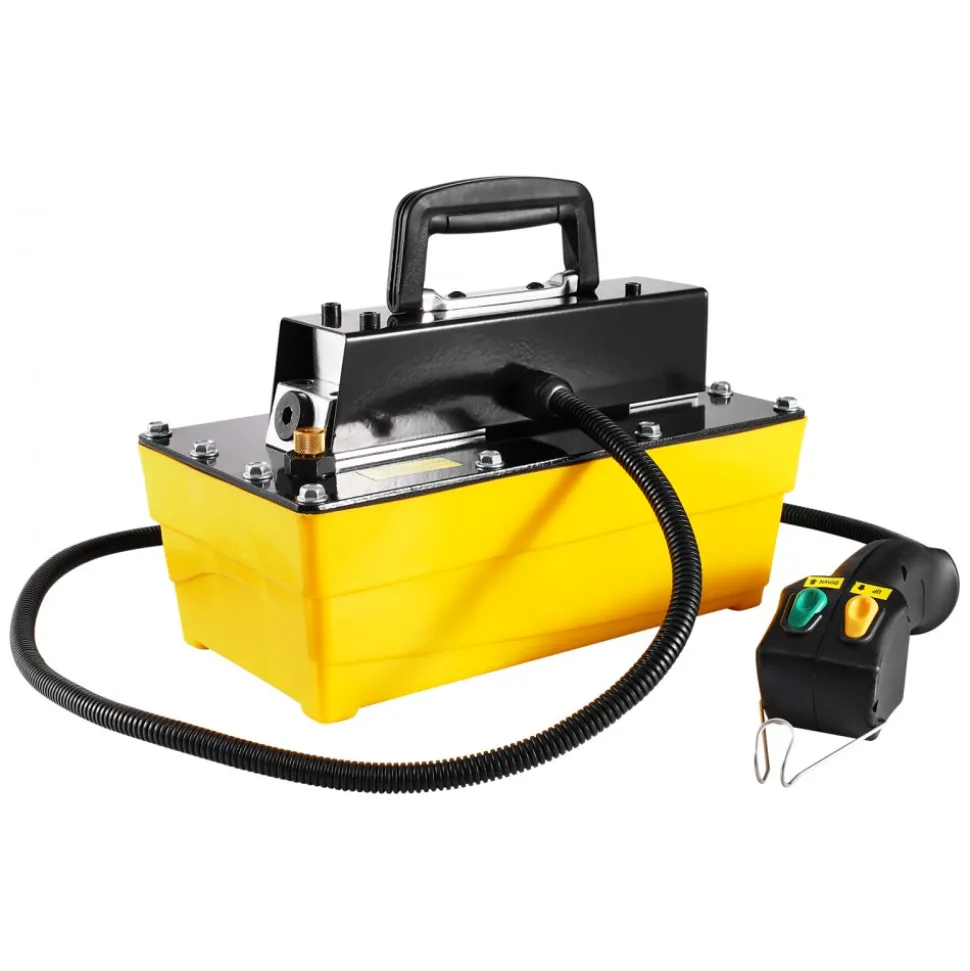 VEVOR 10,000PSI Air Hydraulic Pump, 0.61 Gal Reservoir, NPT 3/8 In Oil Outlet, NPT 1/4 In Inlet, Plastic Air Hydraulic Pump with Remote Control Actuator, for Automobile Frame Machine & Hydraulic Press