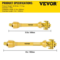 VEVOR PTO Shaft, 1-3/8