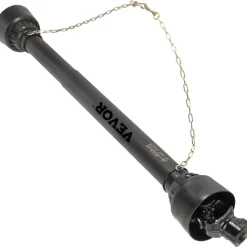 VEVOR PTO Shaft 1 3/8" PTO Drive Shaft, 6 Spline End Round End PTO Driveline Shaft, Series 4 Tractor PTO Shaft, 39"-55" Brush Hog PTO Shaft, Black PTO Shaft for Bush Hog/Finish Mower/Rotary Cutter