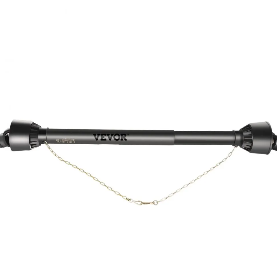 VEVOR PTO Shaft 1 3/8" PTO Drive Shaft, 6 Spline End Round End PTO Driveline Shaft, Series 4 Tractor PTO Shaft, 39"-55" Brush Hog PTO Shaft, Black PTO Shaft for Bush Hog/Finish Mower/Rotary Cutter