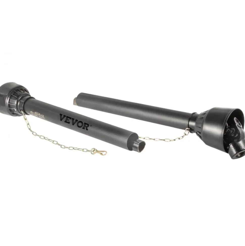 VEVOR PTO Shaft 1 3/8" PTO Drive Shaft, 6 Spline End Round End PTO Driveline Shaft, Series 4 Tractor PTO Shaft, 39"-55" Brush Hog PTO Shaft, Black PTO Shaft for Bush Hog/Finish Mower/Rotary Cutter