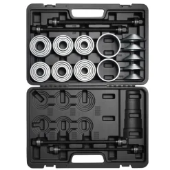 VEVOR Pull and Press Sleeve Kit, 36 PCS, Steel Bush Removal Insertion Sleeve Tools with Carrying Case, Compatible with LCV and HGV Engines, for Removing and Installing Bushings, Bearings, and Seals