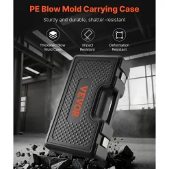 VEVOR Pull and Press Sleeve Kit, 26 PCS, Steel Bush Removal Insertion Sleeve Tools with Carrying Case, Compatible with LCV and HGV Engines, for Removing and Installing Bushings, Bearings, and Seals