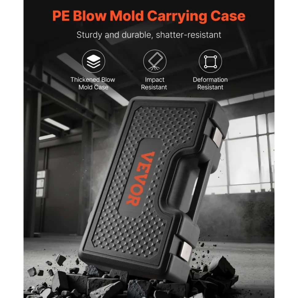 VEVOR Pull and Press Sleeve Kit, 26 PCS, Steel Bush Removal Insertion Sleeve Tools with Carrying Case, Compatible with LCV and HGV Engines, for Removing and Installing Bushings, Bearings, and Seals