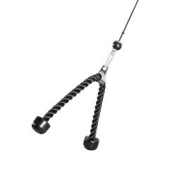 VEVOR Pulley System, 2 PCS LAT and Lift Pulley System, Gym Rack Pulleys Attachment with two Steel Cables, Short Bar, Dual Grip Handles, Cable Machine for Bicep, Shoulder, Back, Up to 330 lbs Capacity