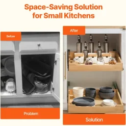 VEVOR Pull Out Cabinet Organizer, 20