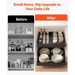 VEVOR Pull Out Cabinet Organizer, 2 Pack Expandable Width (12.2