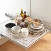 VEVOR Pull Out Cabinet Organizer 12.4"W x 16.54"D Steel Slide Out Drawers, for Kitchen Bathroom Pantry Home Organization, Chrome-Plated Finish, Heavy Duty Storage Sliding Shelves for Base Cabinets