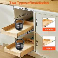 VEVOR Pull Out Cabinet Organizer, 14